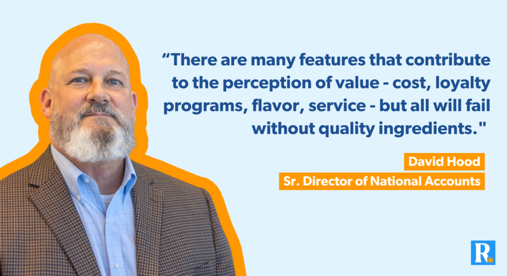 David Hood explains the importance of quality ingredients.